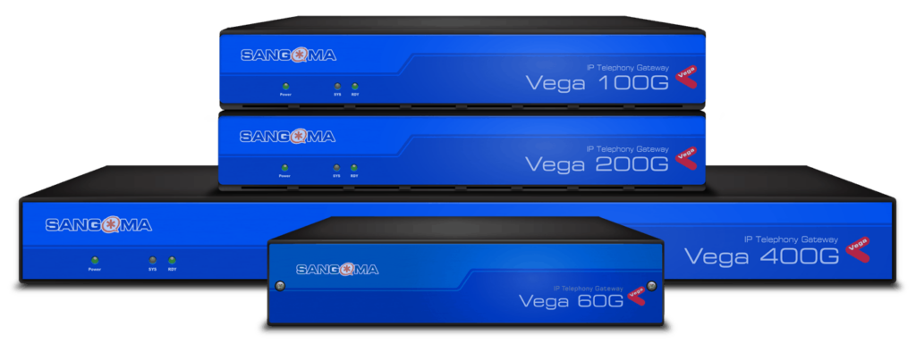 Digitale VoIP-Gateways gestapelt